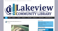 Desktop Screenshot of lakeviewcommunitylibrary.org