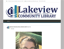Tablet Screenshot of lakeviewcommunitylibrary.org
